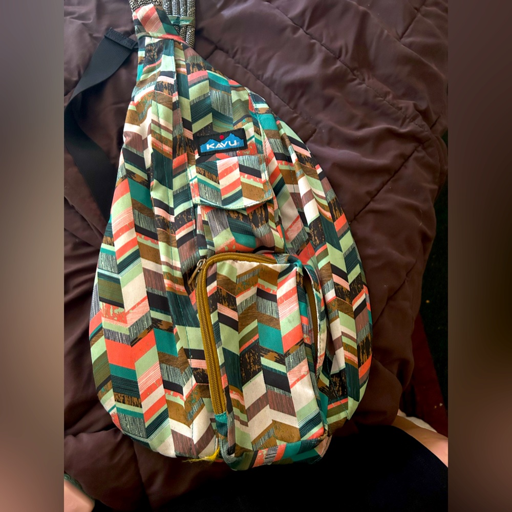 Gently used Kavu rope sling backpack. Used for a couple weeks and got a new one